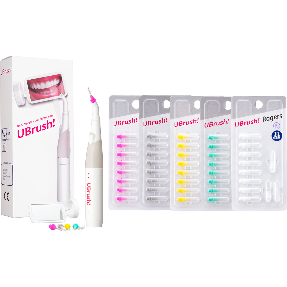 Refill uBrush combi-pack (all sizes)
